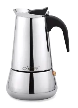 Maestro MR-1660-4 stříbrná / Moka konvička / 4 šálků