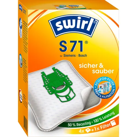 Swirl S 71 MP Plus AirSpace sáčky do vysavače / textilní / univerzální / 4ks / doprodej
