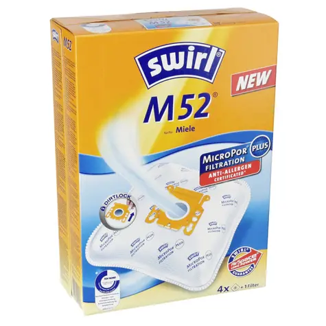Swirl M 52 MP Plus AirSpace sáčky do vysavače / textilní / univerzální / 4ks