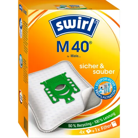 Swirl M 40 MP Plus AirSpace sáčky do vysavače / textilní / univerzální / 4ks