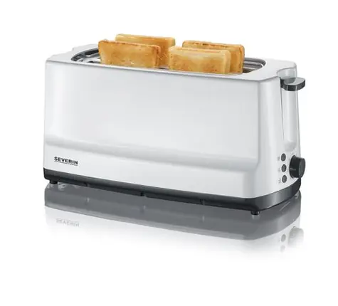 Severin AT 2234 stříbrná / Topinkovač / 1400W / 4 plátky pečiva naráz