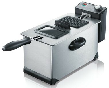 Severin FR 2431 stříbrná / Fritéza / 2000W / 3 l / až 190°C