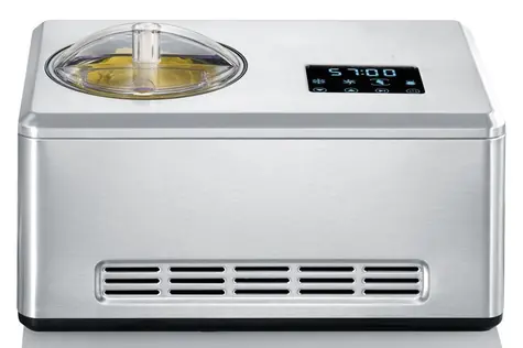 Severin EZ 7406 stříbrná / Zmrzlinovač s kompresorem / 180W / 2 l / funkce warm & cold