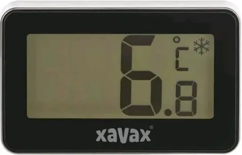 Xavax digitální teploměr do chladničky a mrazáku černá