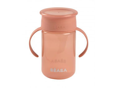 Beaba Hrnek trénovací 360° Pink 340 ml 12m+
