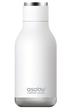 Asobu Urban Drink Bottle White 0.473 L / Termoláhev / chladný až 24 hodin / horký až 12 hodin