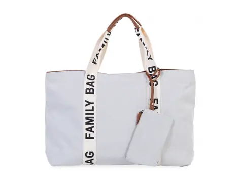 Childhome Family Bag Canvas Off White / Cestovní taška / 55 x 40 x 18 cm 