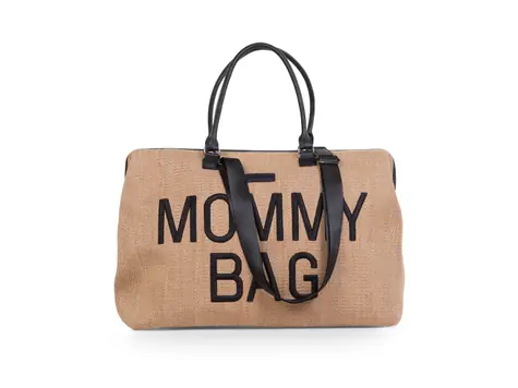 Childhome Přebalovací taška Mommy Bag Raffia Look / 55 x 30 x 40 cm / nosnost 5 kg