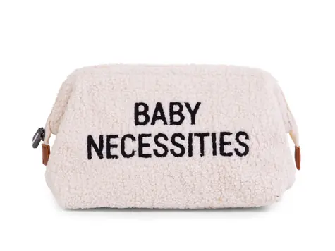 Childhome Toaletní taška Baby Necessities Teddy Off White / 27 x 13 x 15 cm