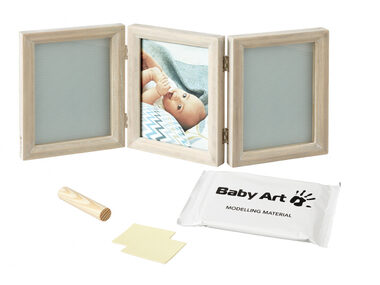 Baby Art My Baby Touch Double Stormy / Rámeček pro fotografii a otisk ručičky a nožičky