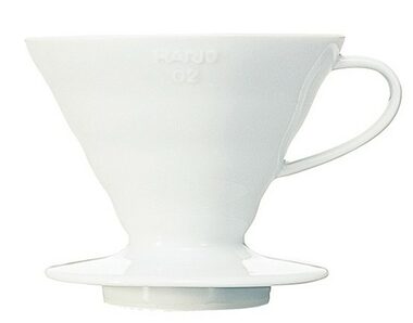 Hario dripper V60-02 bílá / keramika