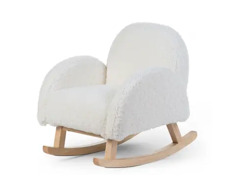 Childhome Křeslo dětské houpací Teddy Off White / 52 x 45 x 51 cm / od 3 let