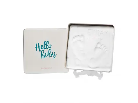 Baby Art Magic Box Square Essentials / Rámeček s víkem a stojánkem pro otisk ručičky nebo nožičky