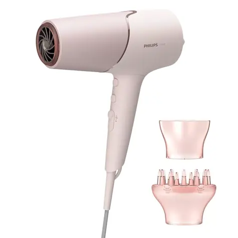 Philips 5000 series BHD530/00 růžová / Vysoušeč vlasů / 2300W / 6 rychlostí-teplot / ThermoShield