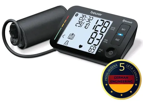 Beurer BM 54 černá / tlakoměr / LCD displej / 4x AAA / Bluetooth