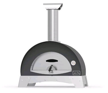 Alfa Forni Ciao Top šedá / Pec na pizzu / 500°C / 70 x 40 cm / na dřevo