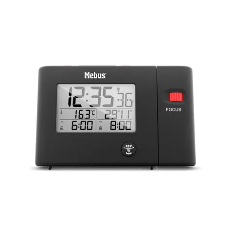 Mebus 25795 - Rádiem řízený budík s projektorem / 3 x AAA / 1x USB