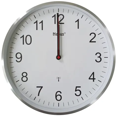 Mebus 19411 - Rádiem řízené nástěnné hodiny / 30 cm / 1x AA