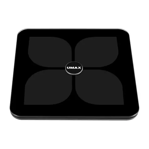 UMAX US20HRC černá / Chytrá váha / nosnost 180 kg / Bluetooth 4.0 / Wi-Fi