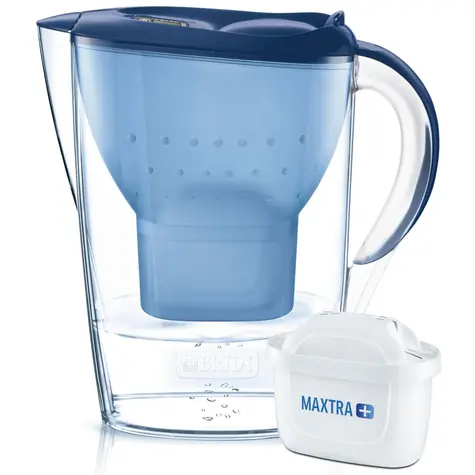 Brita Marella modrá / filtrační konvice na vodu / 2.4 l / filtr: Maxtra Pro