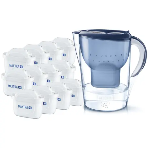 Brita Marella modrá / filtrační konvice na vodu / 2.4 l / + 12 filtrů Maxtra+