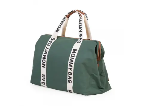 Childhome Přebalovací taška Mommy Bag Canvas Green / 55 x 30 x 40 cm