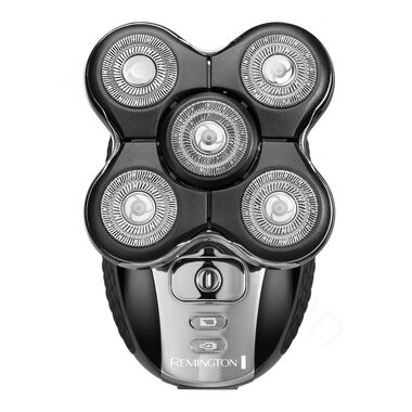 Remington RX5 XR1500 černá / Aku holicí strojek na hlavu / Provoz až 50 min / 5 čepelí / Výklopný zastřihovač