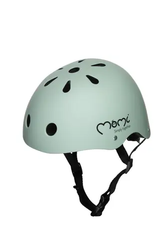MoMi MIMI Helma matná zelená / obvodu hlavy od 47 do 58 cm