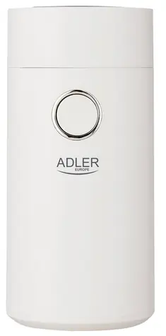 Adler AD 4446ws bílá / Mlýnek na kávu / zásobník 75g / 150 W 