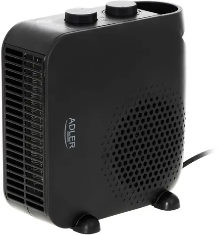 Adler AD 7725b černá / Teplovzdušný ventilátor / 1000W - 2000W / 3 stupně
