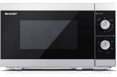 SHARP YC-MG01ES stříbrná / Mikrovlnná trouba / gril / 800W / 20L 