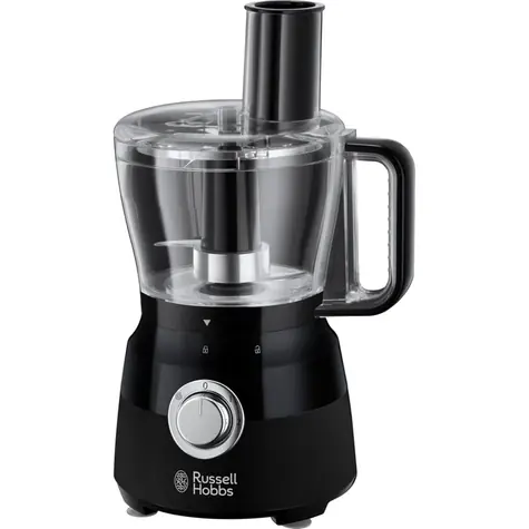 Russell Hobbs 24732-56 Food Processor černá / Kuchyňský robot / 600W / 2 nádoby 2.5 l + 1.5 l / 2 rychlosti
