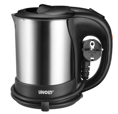 Unold 18575 stříbrná / cestovní rychlovarná konvice / 1000 W / 0.5 L