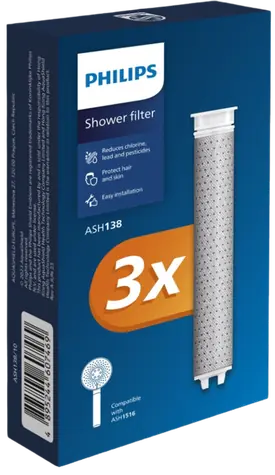 Philips ASH1516CH náhradní filtrační patrona pro sprchu / 3 ks