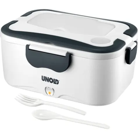 Unold 58850 bílá / Elektrický box na jídlo / 1.5 L / až 35 W / Ohřev až na 70 ° C
