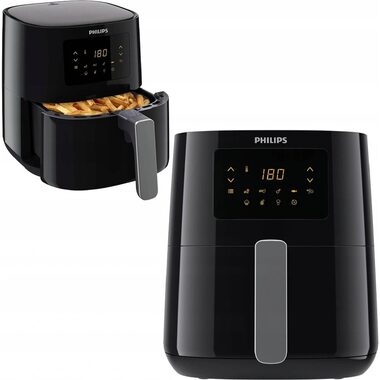 Philips Essential HD9252/70 černá / Horkovzdušná fritéza / 1400W / 4.1L 