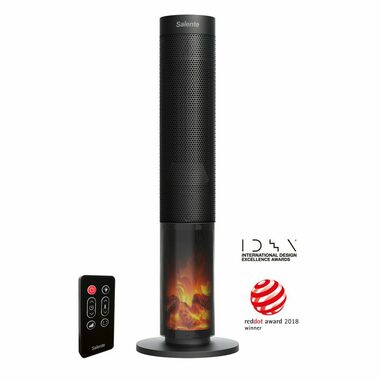 Salante HotTower černá / Teplovzdušný sloupový ventilátor / 2000 W / TPC topný článek / dálkové ovládání 
