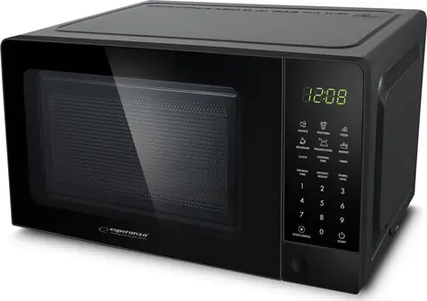 Esperanza EKO009 HORNEADO černá / Mikrovlnná trouba / 1100W / 20 L / 6 automatických programů 