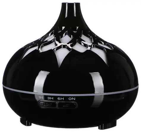 SIXTOL Palm černý lesk / Aroma difuzer / 500ml / 12 W / Automatické vypnutí
