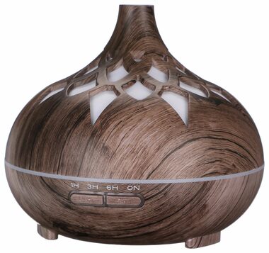 SIXTOL Palm šedé dřevo / Aroma difuzer / 500ml / 12 W / Automatické vypnutí