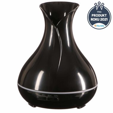 SIXTOL Vulcan černý lesk / Aroma difuzer / 350ml / 12 W / Automatické vypnutí