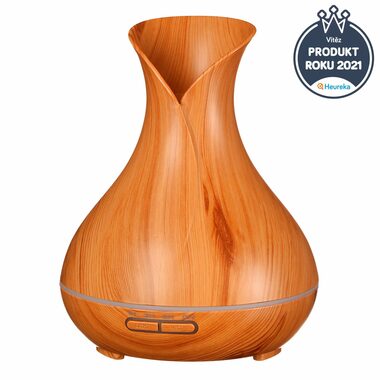 SIXTOL Vulcan světlé dřevo / Aroma difuzer / 350ml / 12 W / Automatické vypnutí