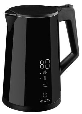 ECG RK 1893 Digitouch černá / rychlovarná konvice / 2200 W / 1.7 L / nerez 