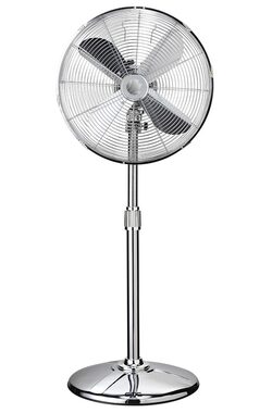 ECG FS 40 N stříbrná / stojanový ventilátor / 50 W / 3 rychlosti / 40 cm / výška 135 cm   / doprodej