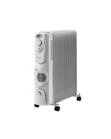 Orava OH-11 bílá / Elektrický olejový radiátor / 2500W / 3 stupně / 15-20 m2