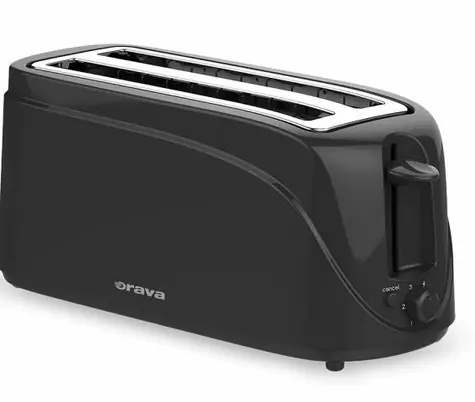 Orava HR-108 černá / Topinkovač / 1200W / 4 sloty / 6 stupňů