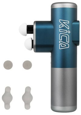 KiCA 3 masážní pistole modrá / 3 režimy / 3 výměnné hlavice / USB-C