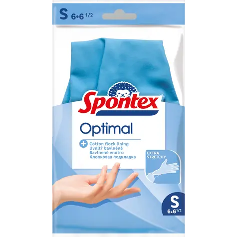 Spontex Optimal (Velikost S) / Ochranné rukavice na úklid / 1 pár