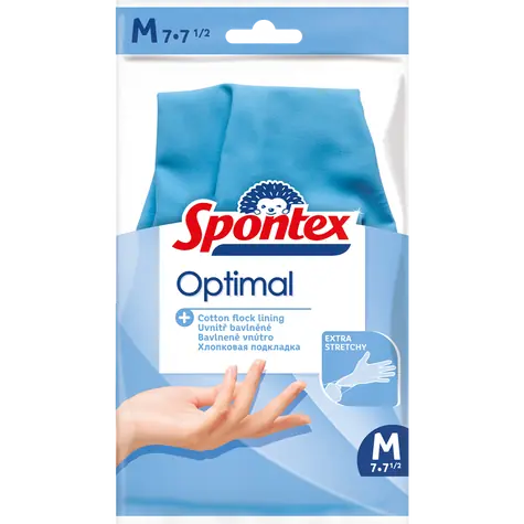 Spontex Optimal (Velikost M) / Ochranné rukavice na úklid / 1 pár