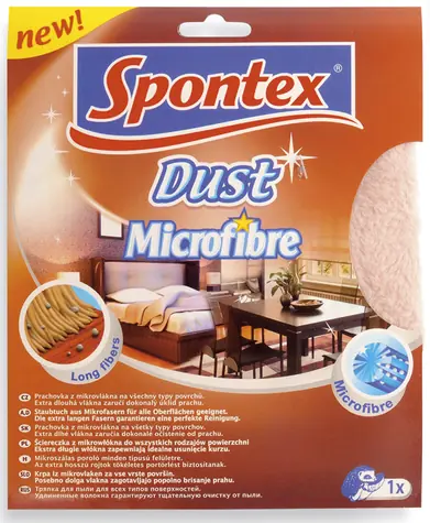 Spontex Dust Prachovka z mikrovlákna hnědá 